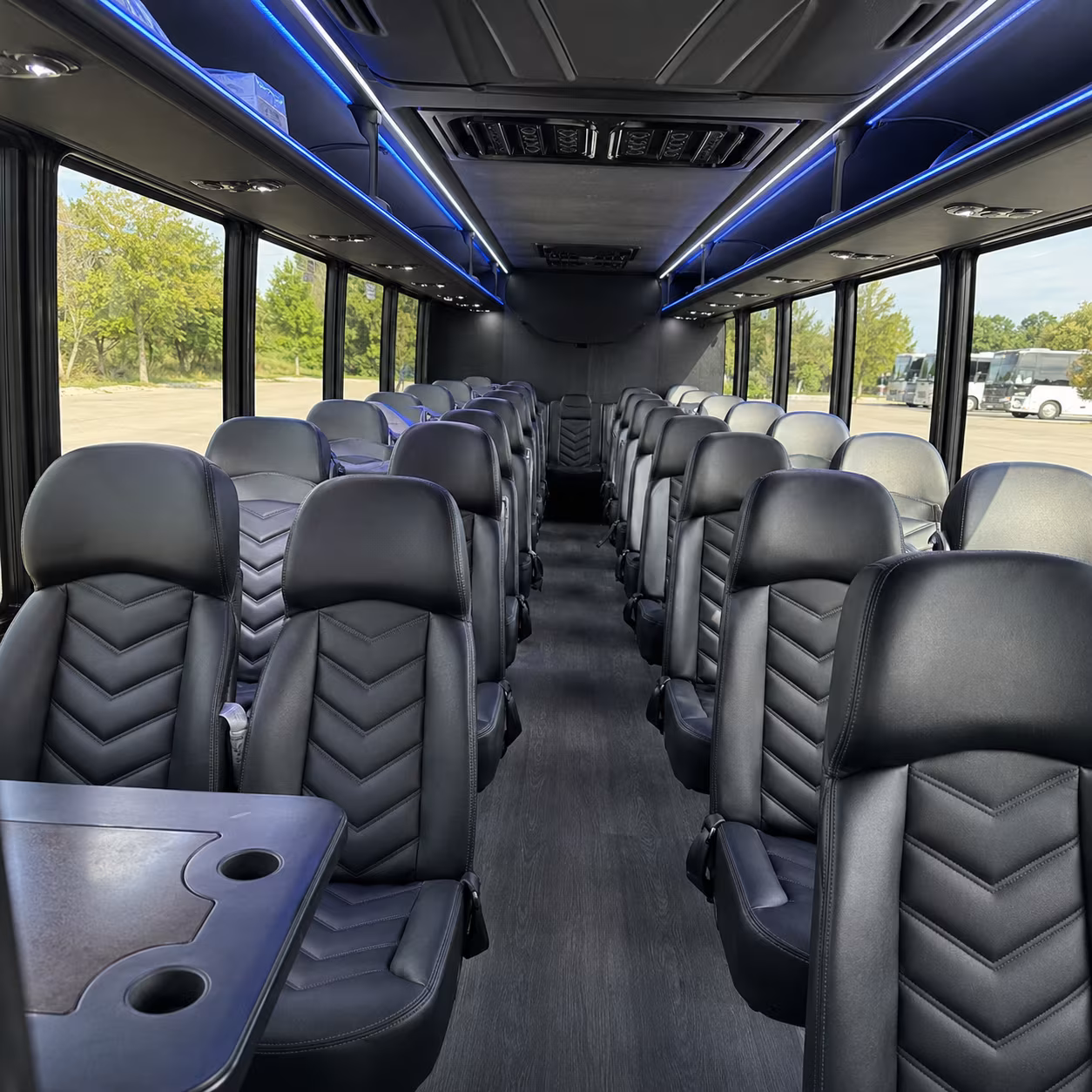 28 passenger minibus inside