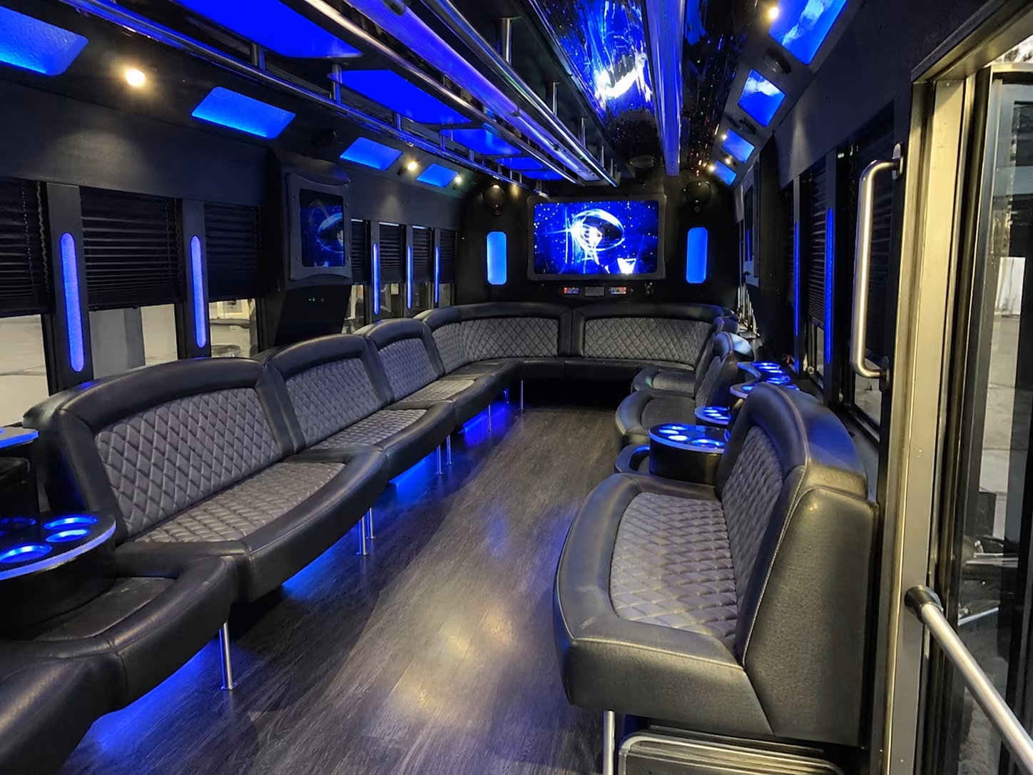 west covina 28 passenger party bus interior