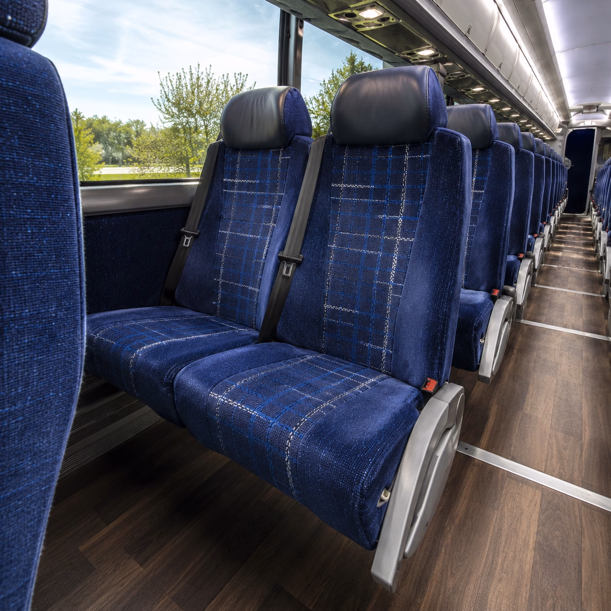 west covina charter bus rental inside
